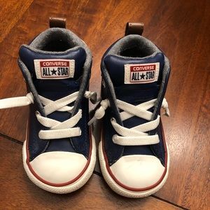 Leather Converse High Top Sneakers